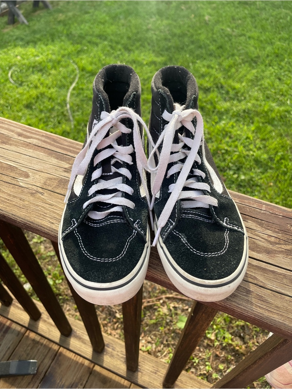 Kids Black Suede High-Top VANS Sneakers